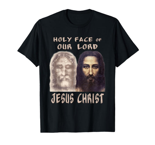 Holy Face Our Lord Jesus Christ Shroud Turin Reconstruction T-Shirt