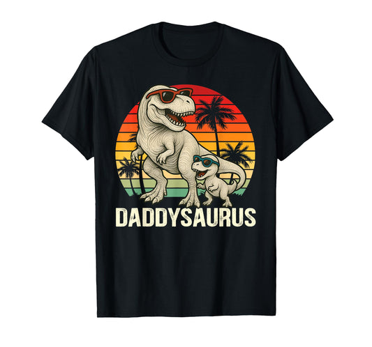 Cute Daddysaurus T-Rex Dad Dinosaur Daddy Saurus Fathers Day T-Shirt