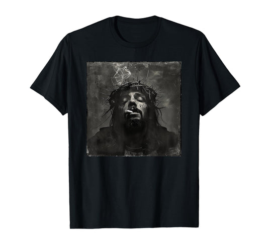 Cooler Jesus Christ Smokes, Resistance, Rebellious Jesus T-Shirt