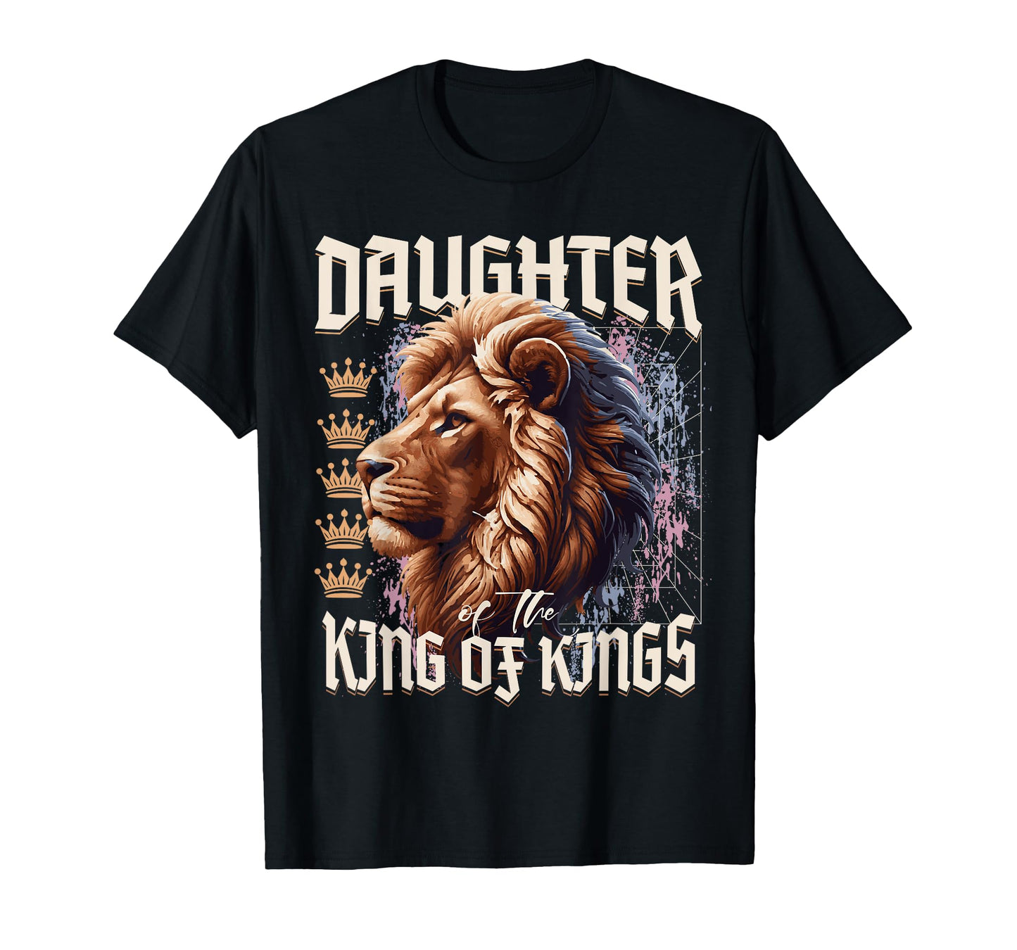 Daughter of King Lion Y2K Trendy Jesus Apparel Christian T-Shirt