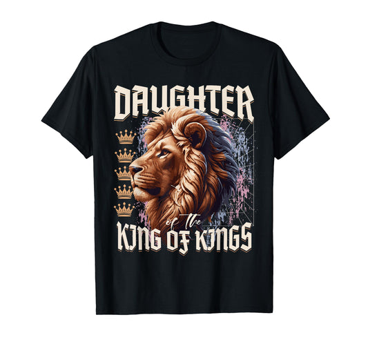 Daughter of King Lion Y2K Trendy Jesus Apparel Christian T-Shirt