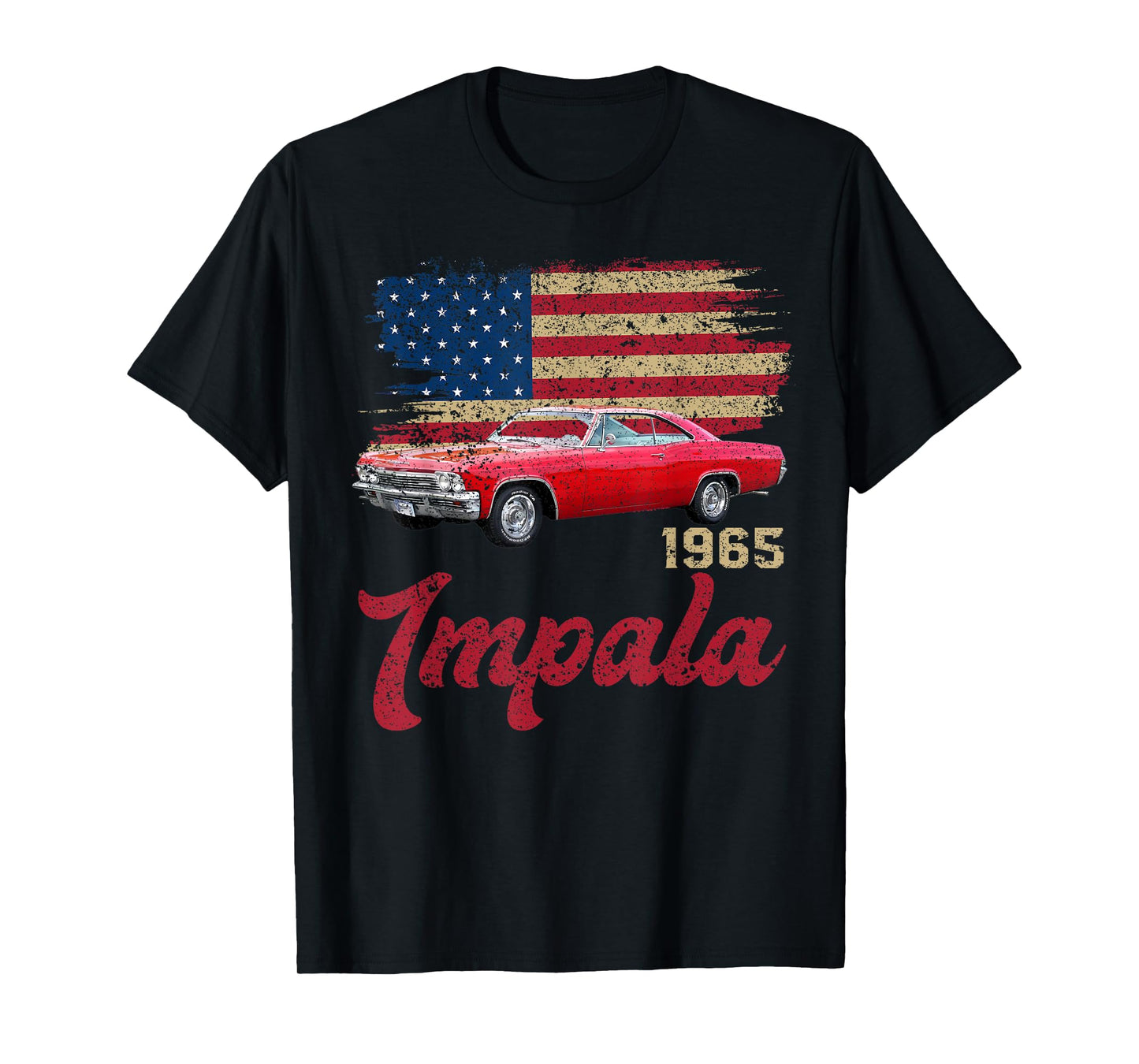 Jersey Style 65 1965 Impala Old School Muscle Cars T-Shirt