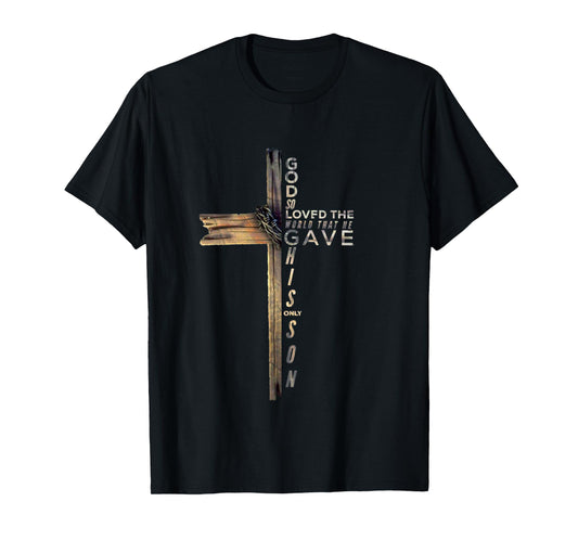 John 3:16 Christian Cross Bible Long Sleeve T-Shirt