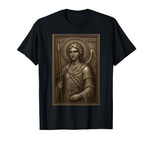 Icon of the Archangel Michael - Icons of the Holy Angels T-Shirt