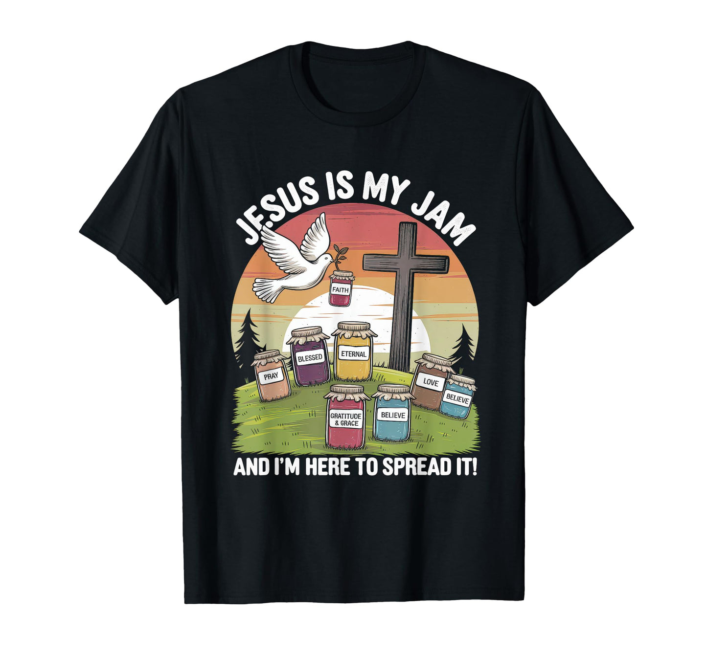 Jesus is My Jam Tshirt Men Women Christian Bible Verse T-Shirt