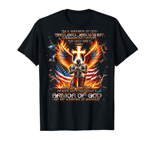 I’m A Warrior Of God Armor Of God Christian (On back) T-Shirt