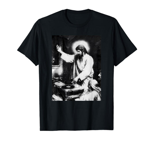 Vintage DJ Jesus Christ Lord - Salvation Sound Music Graphic T-Shirt