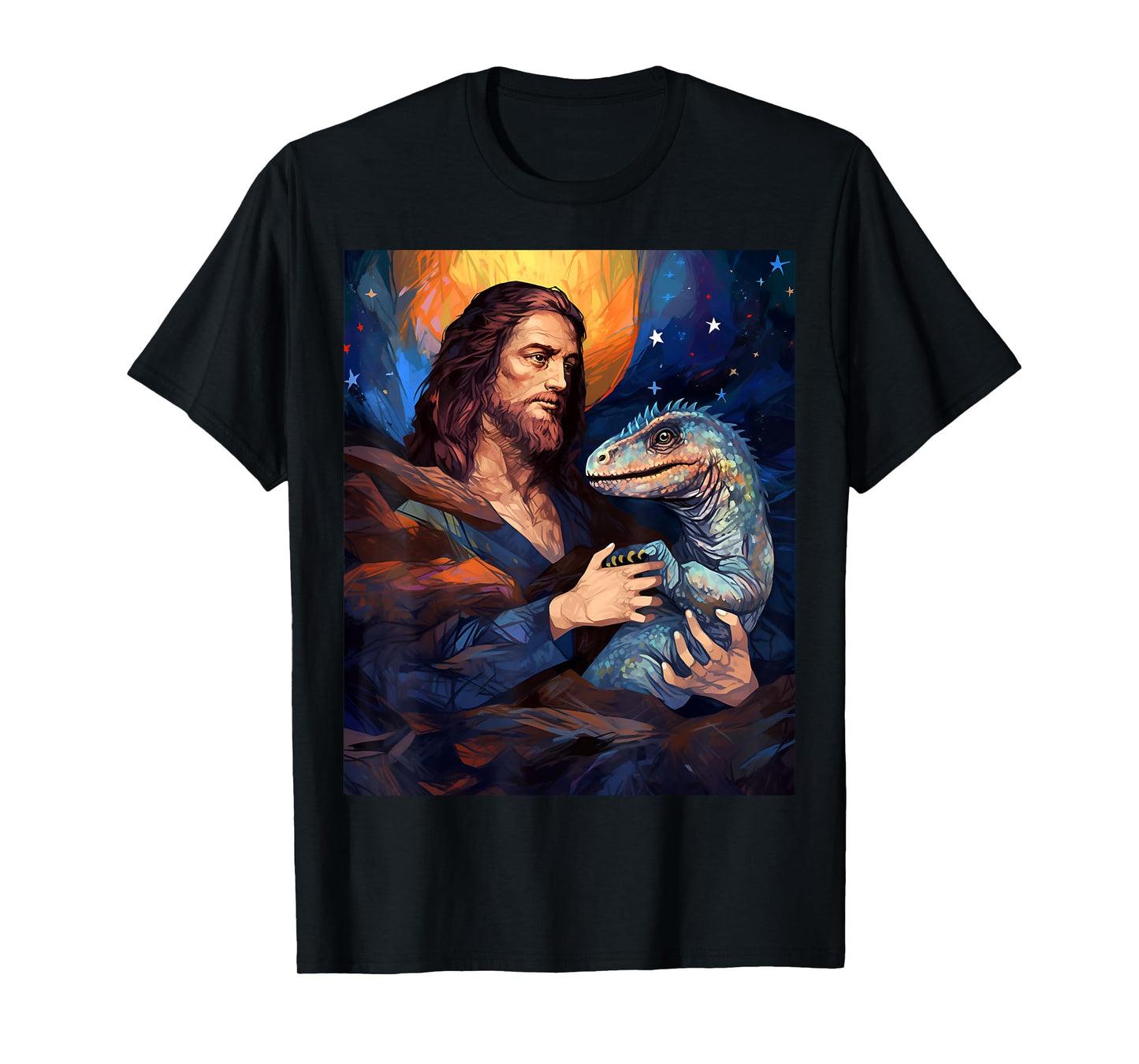 Dinosaur Jesus Shirts For Men Womens T Rex Funny Christian T-Shirt