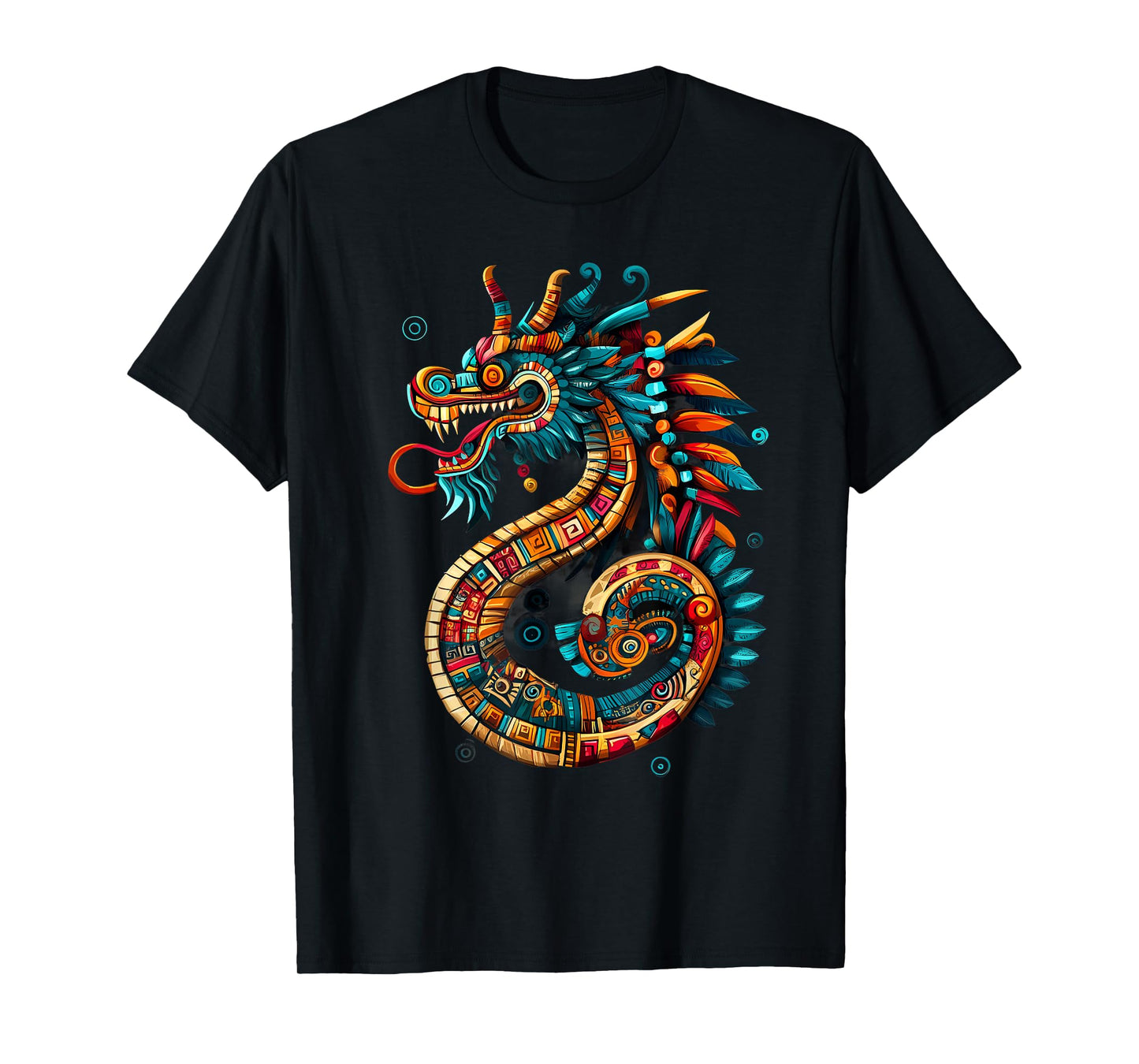 Feathered Serpent Quetzalcoatl Mexican Mythology Aztec God T-Shirt