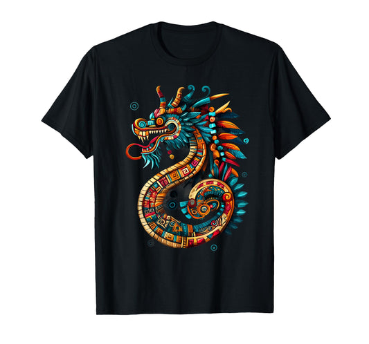 Feathered Serpent Quetzalcoatl Mexican Mythology Aztec God T-Shirt