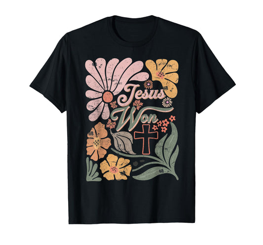 Boho Retro Christian Jesus Won Men Women Kids T-Shirt