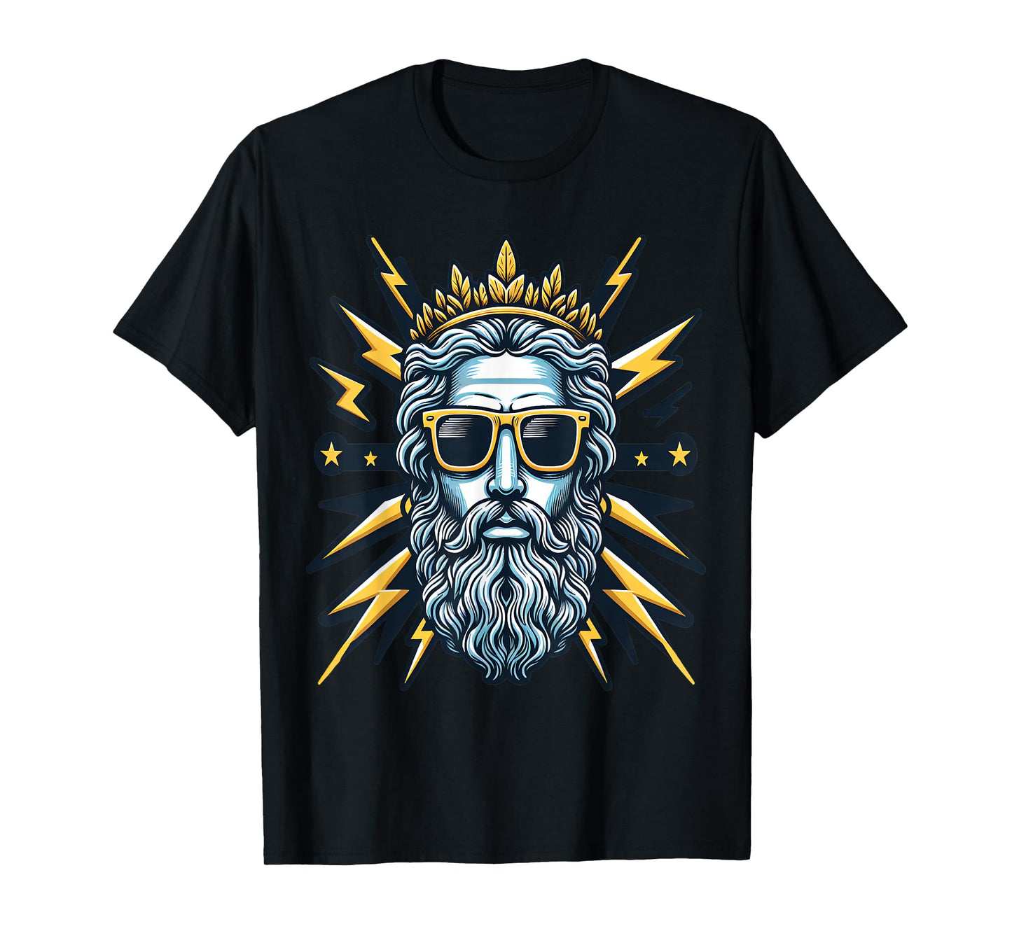 Cool Thunder God Zeus Sunglass Gangsta T-Shirt