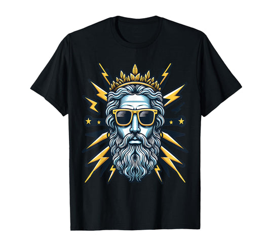 Cool Thunder God Zeus Sunglass Gangsta T-Shirt