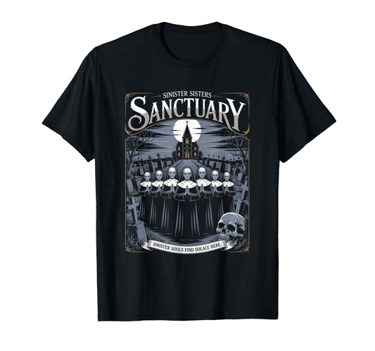 Sinister Sisters Sanctuary Christian Streetwear T-Shirt