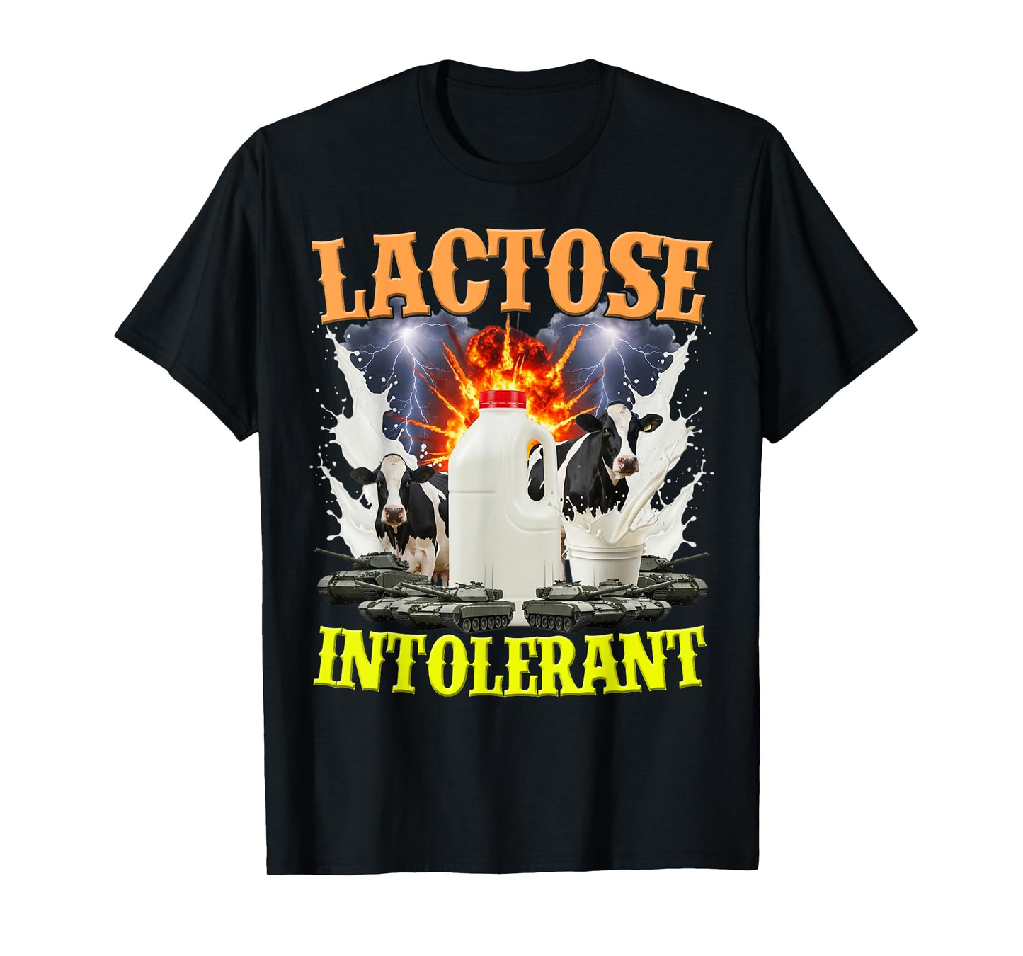 Lactose Intolerant Shirt, Funny Sarcasm Oddly Specific Meme T-Shirt
