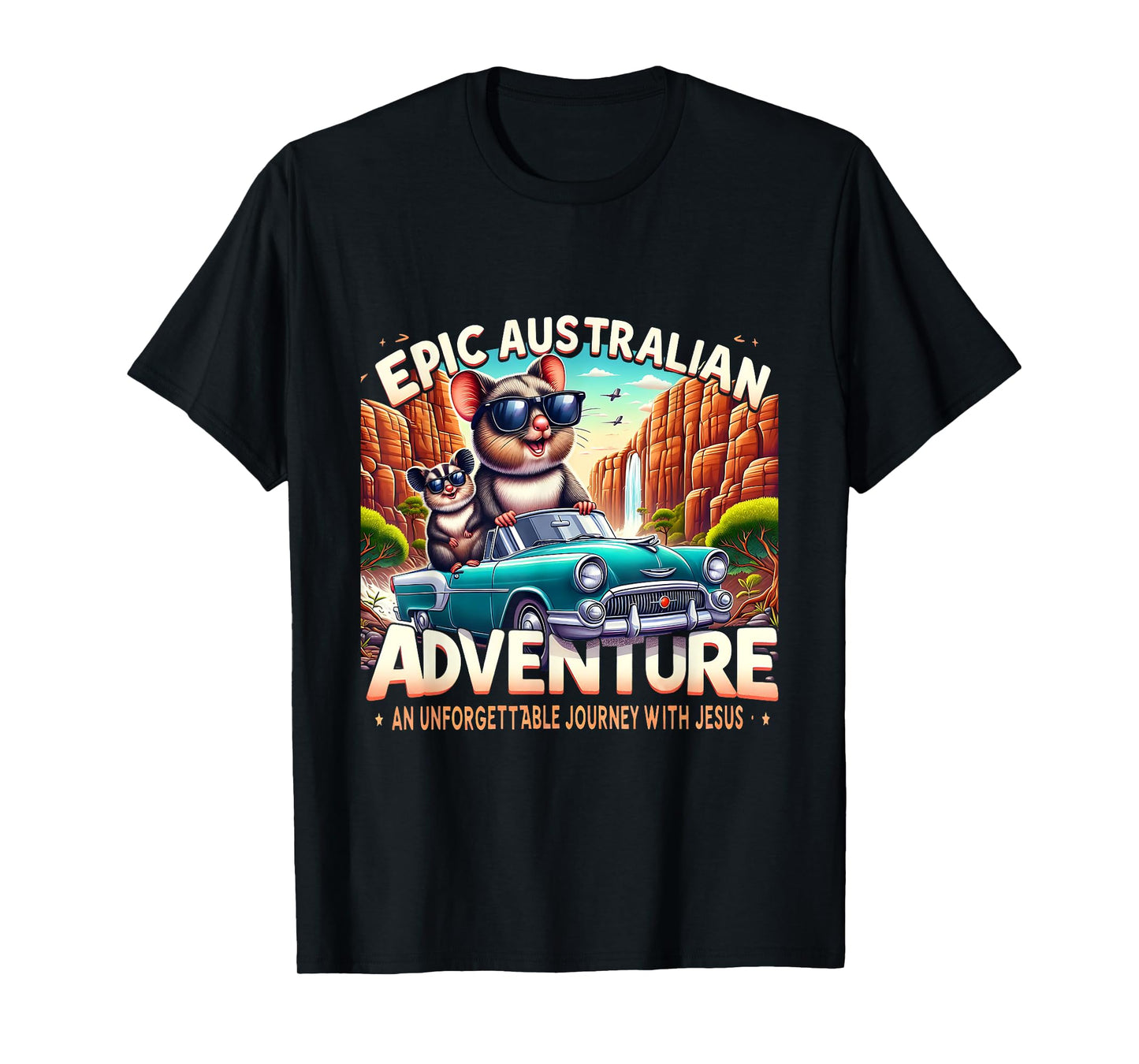 Funny Epic Australian Adventure Jesus VBS 2025 Squad T-Shirt