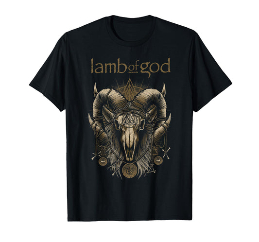 Lamb of God – Ram Skull Brown T-Shirt