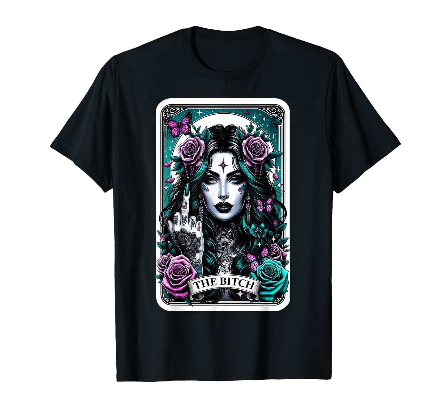 The Bitch Tarot Card T-Shirt