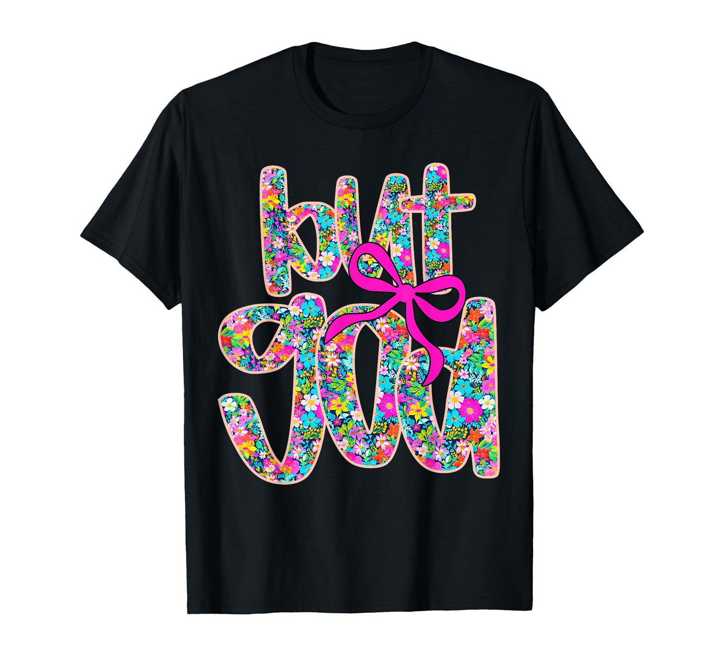 But God Floral Coquette Christian Spirit Religious Faith T-Shirt