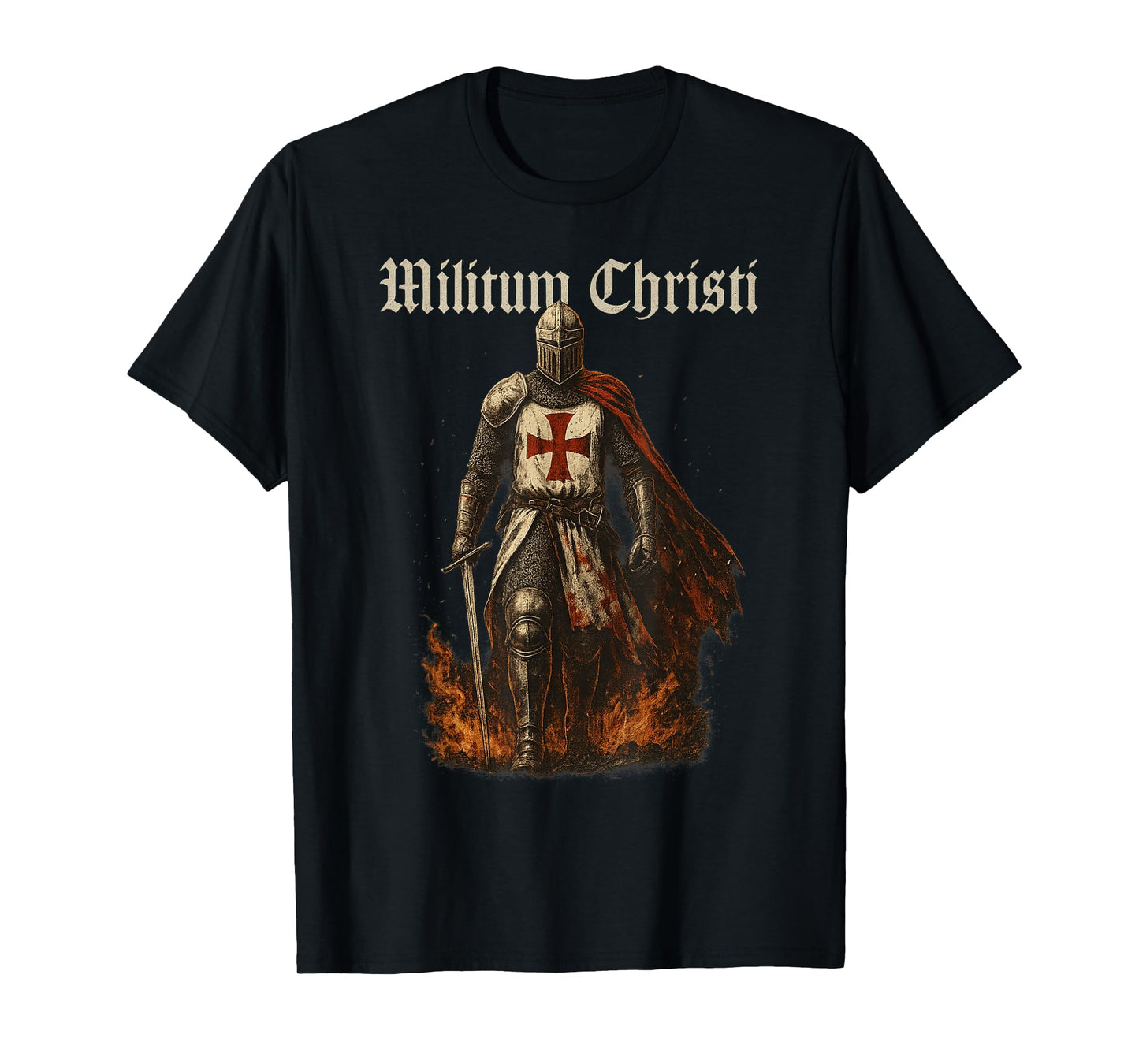 Knight Templar - Militum Christi - Catholic T-Shirt