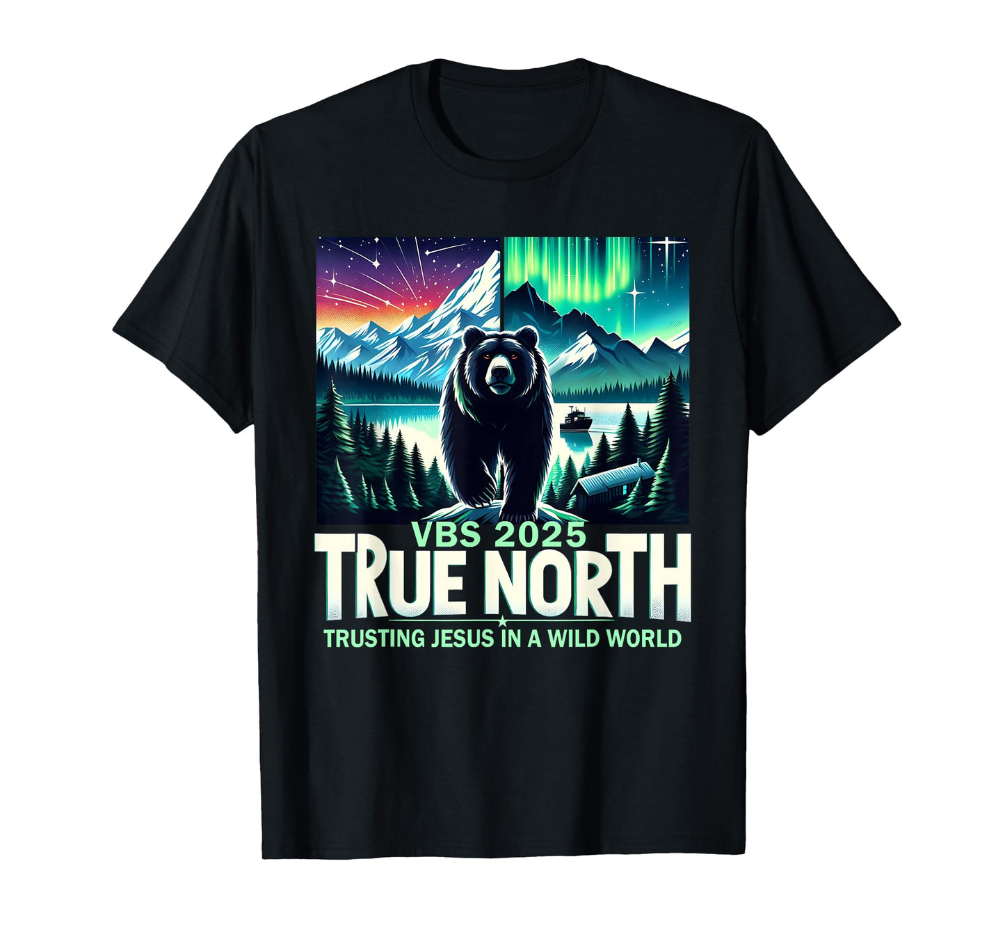 True North VBS 2025 Christian Trusting Jesus Wilderness T-Shirt