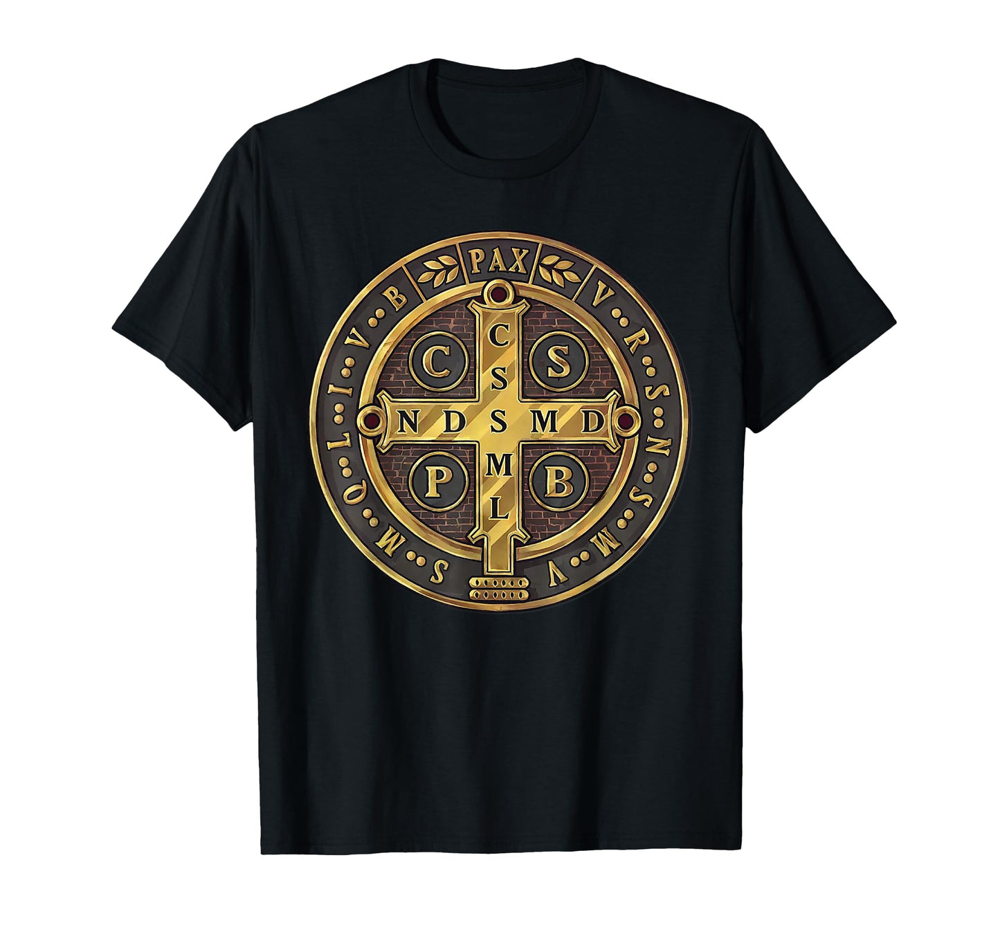 Catholic Saint Benedict Medal T-Shirt