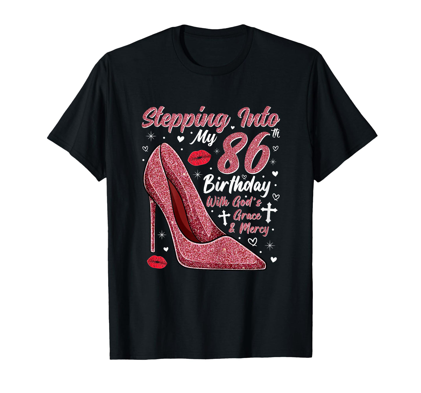 Stepping Into My 86th Birthday Ladies 86 Year Old T-Shirt