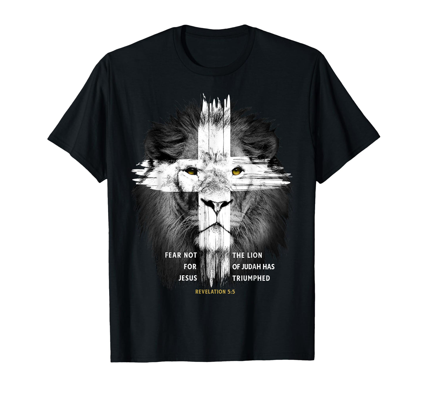 Lion Cross Jesus Christian Lord God Believer T-Shirt