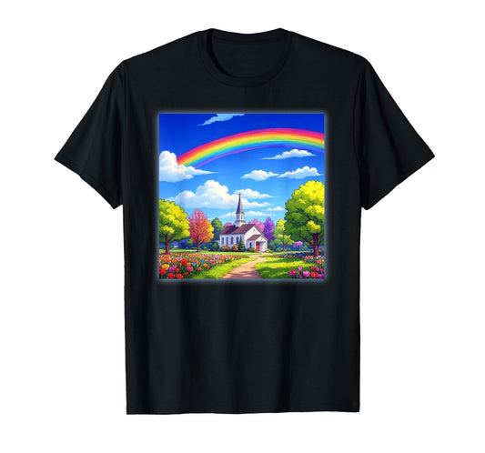 Christian Family Church with Rainbow T-Shirt