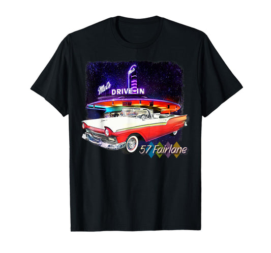 1957 57 fairlane, classic car art T-Shirt