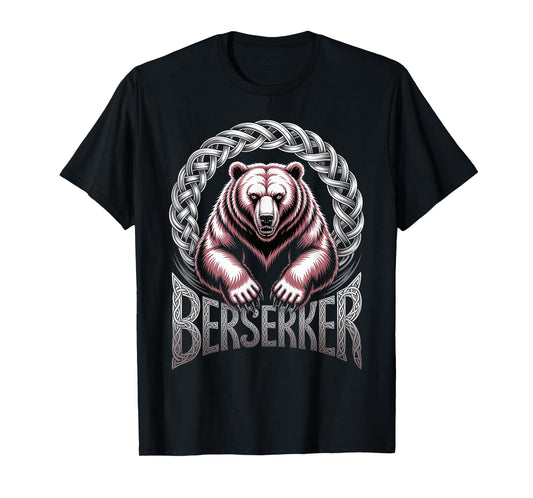 Knotwork Berserker Nordic Warrior Viking Spirit T-Shirt