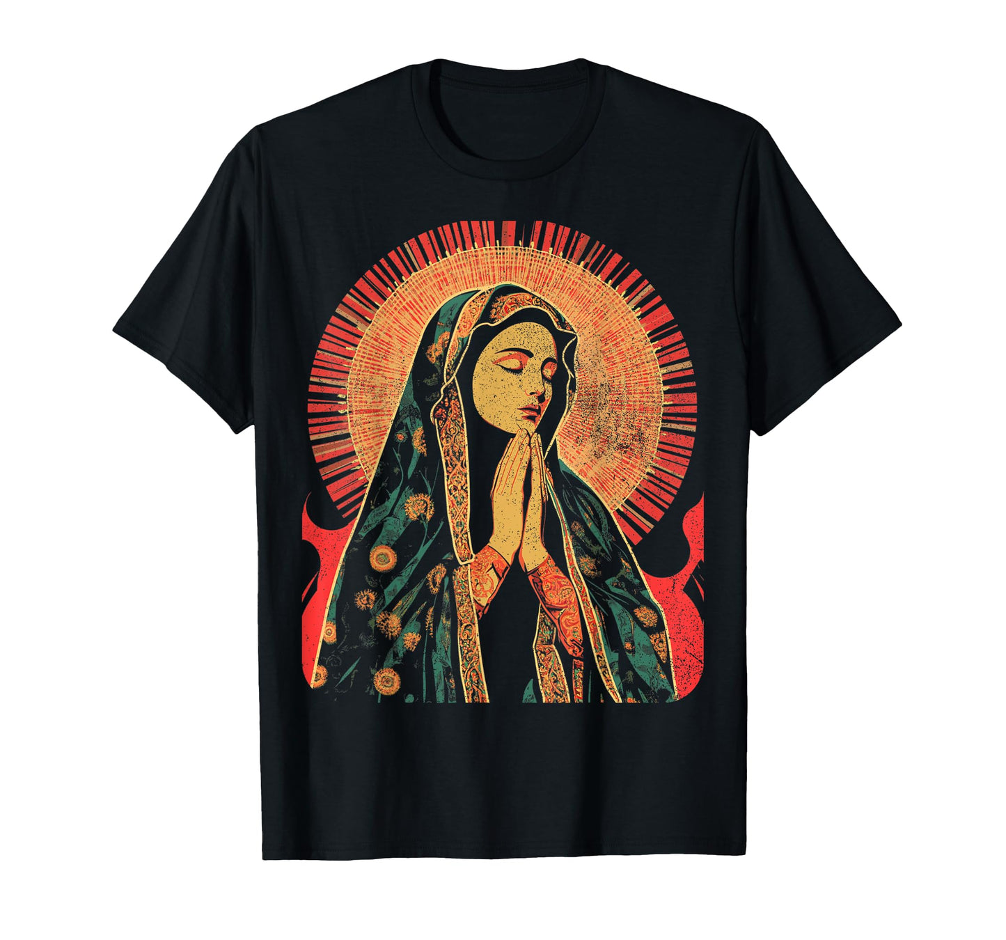 Christian The Virgin Mary Praying T-Shirt
