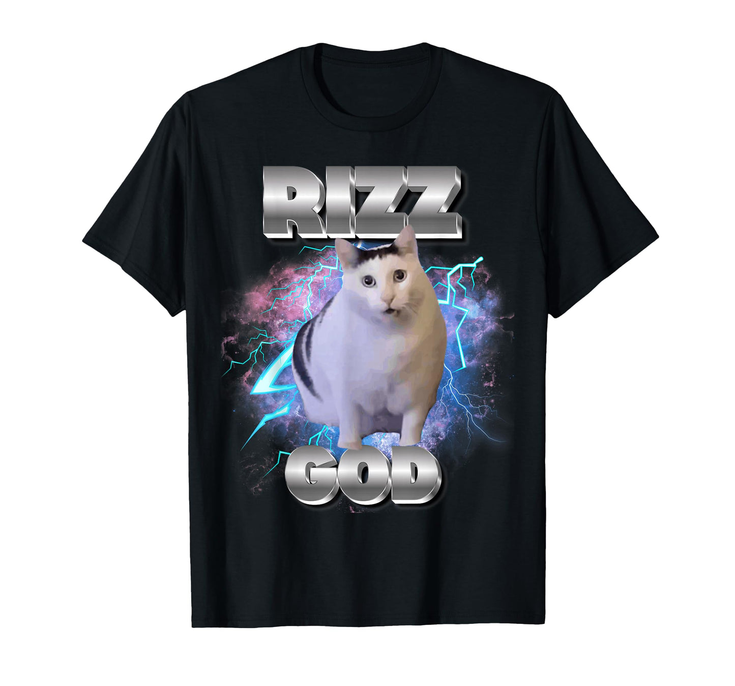 Rizz God Cat Meme Funny Memes Internet Memes Gen-Z Memes Kid T-Shirt