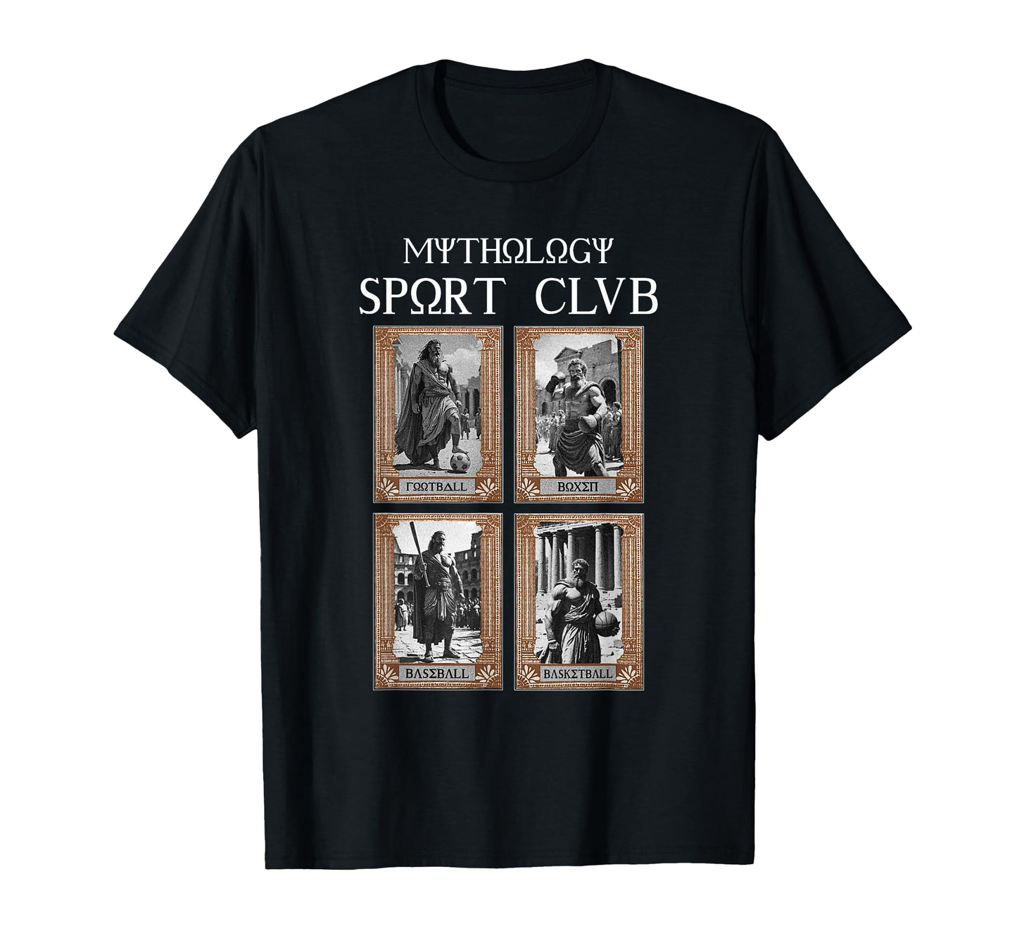 Greek Mythology Ancient Gods Sport Club Vintage T-Shirt
