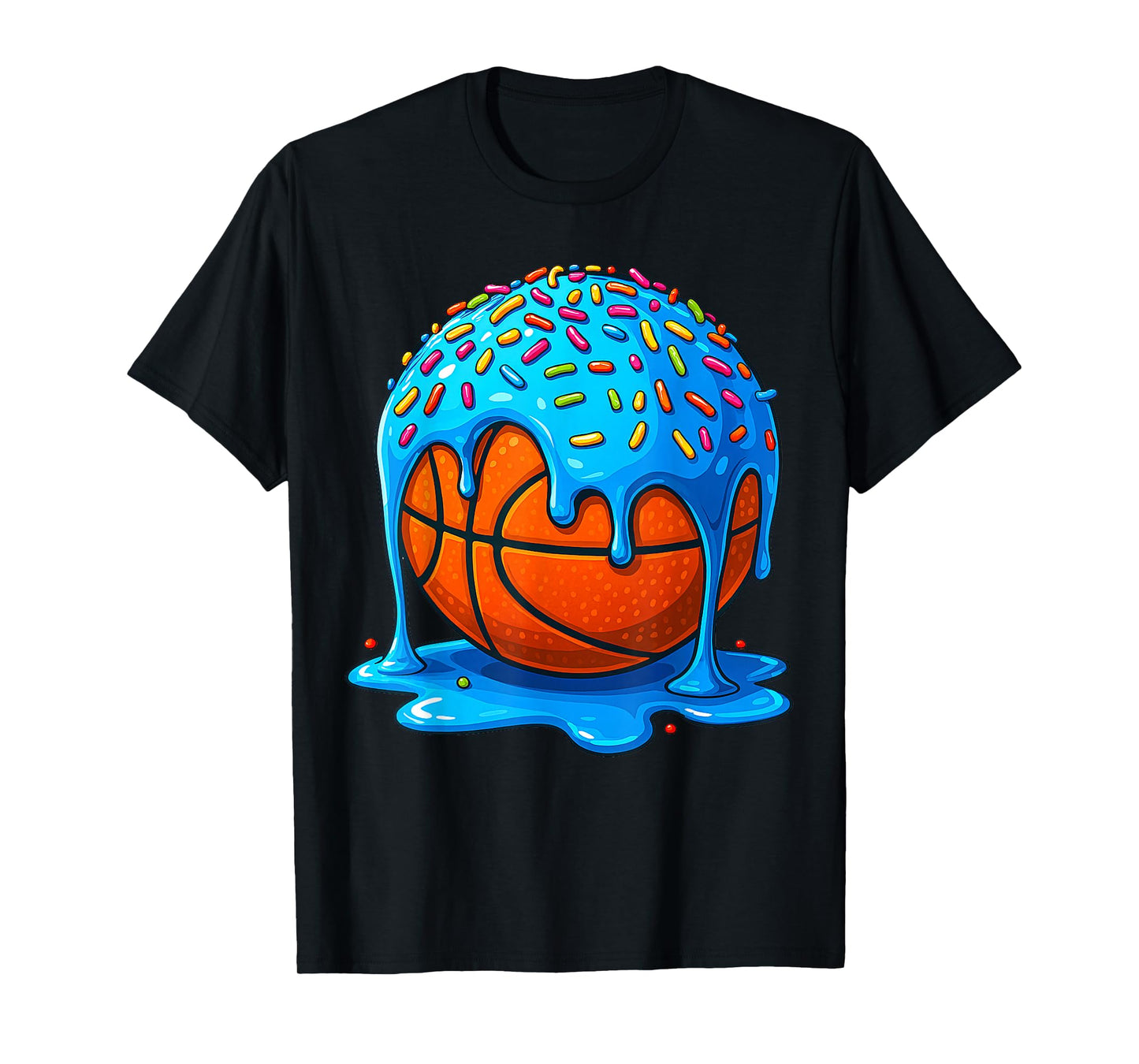 Basketball Shirts Kids Ice Cream Drip Basketball Youth Girls T-Shirt