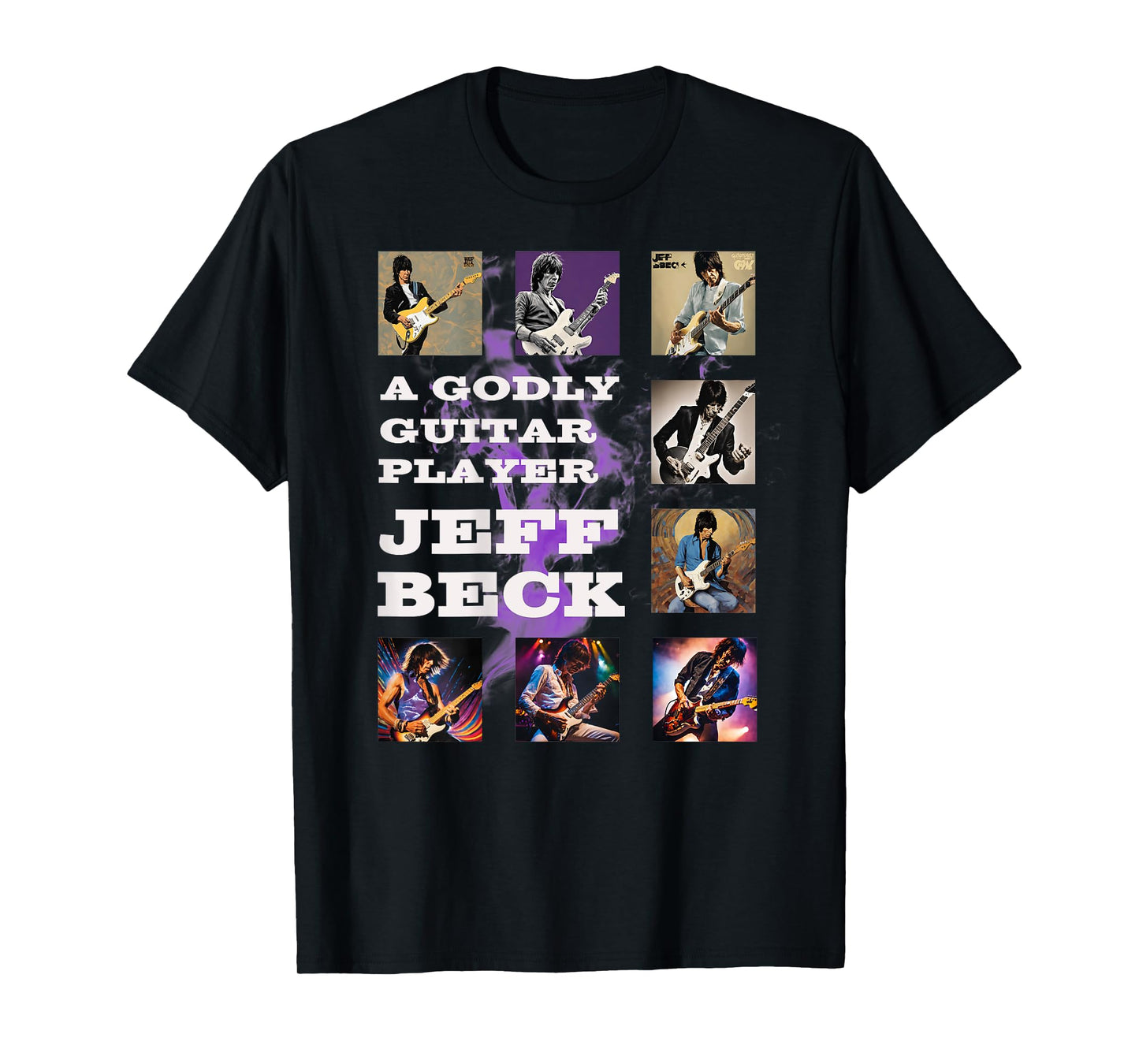 Jeff Beck_007_Back Printed T-Shirt