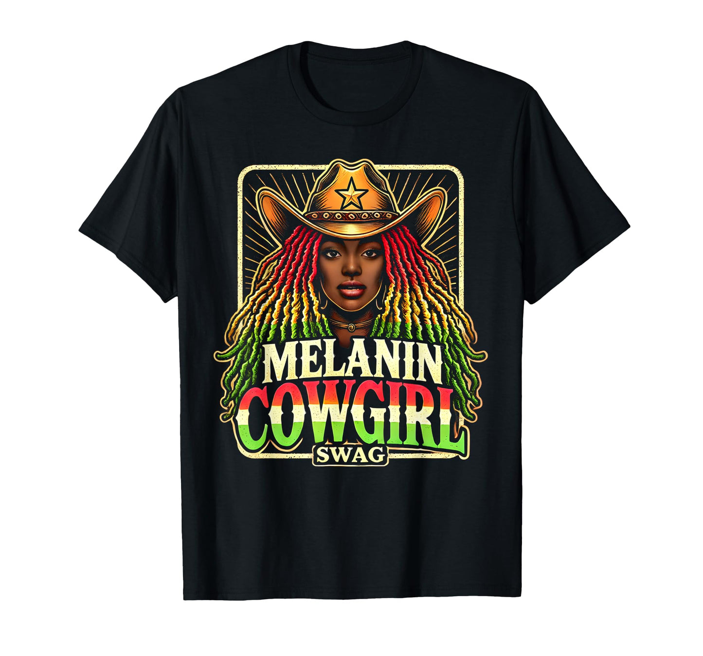 Melanin Cowgirls African American Cowgirl Swag T-Shirt
