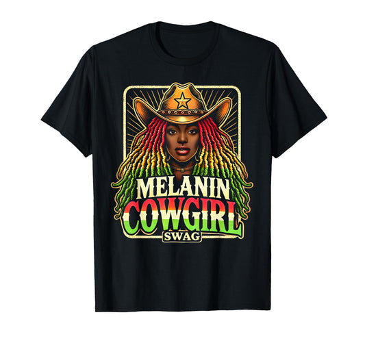 Melanin Cowgirls African American Cowgirl Swag T-Shirt