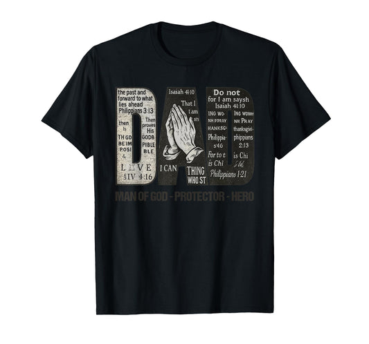 Dad Man of God, Christian Dad T-Shirt