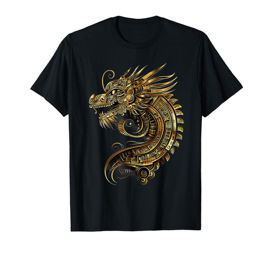 Aztec Mexican Mythology Aztec God Toltec Inca Dragon Mayan T-Shirt