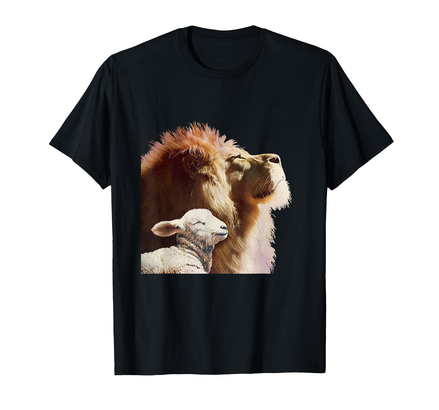 Bible Verse Religious Apparel The Lion and The Lamb T-Shirt