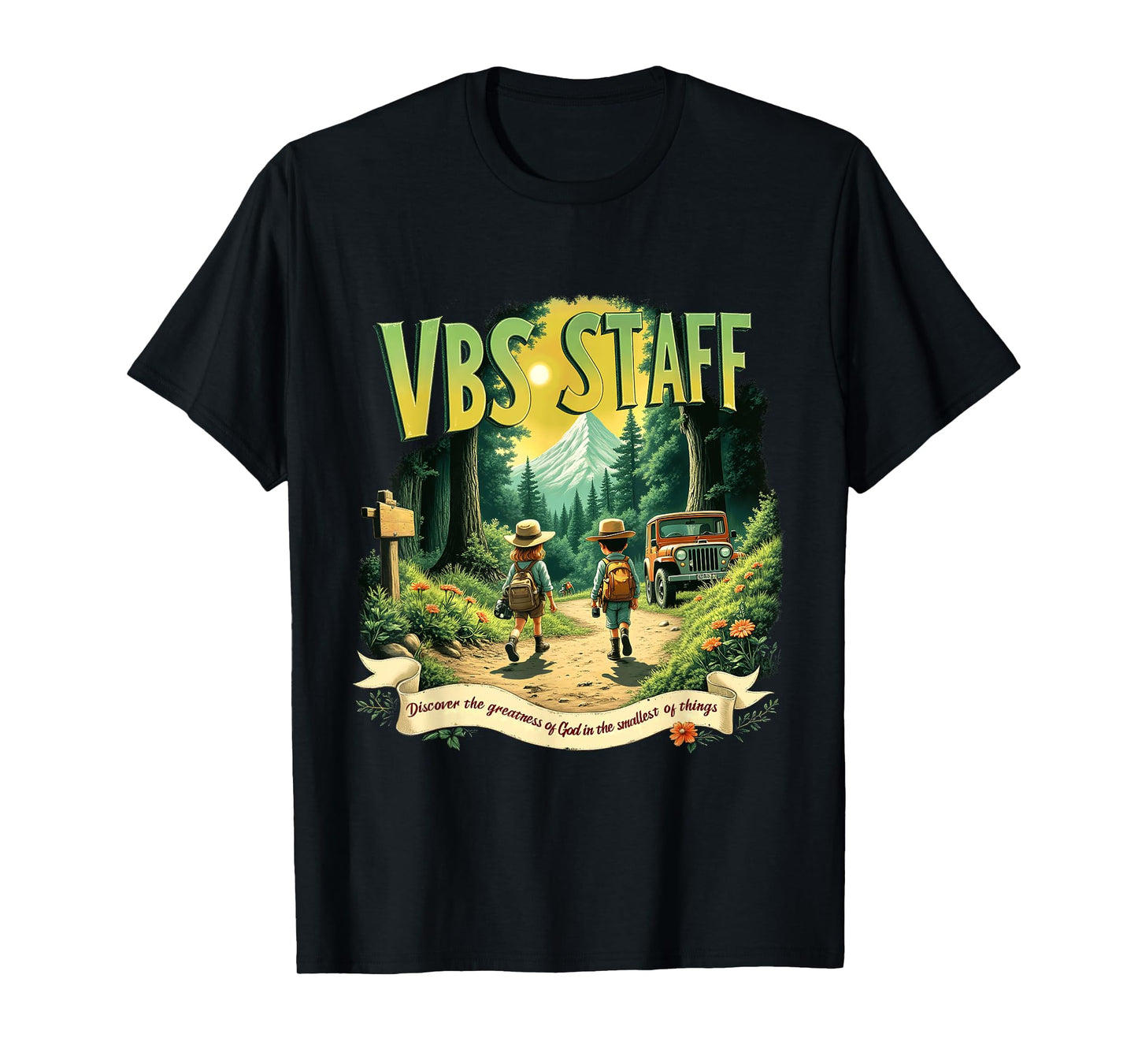 Team Adventure Magnified Smallest VBS Staff 2025 Insects T-Shirt