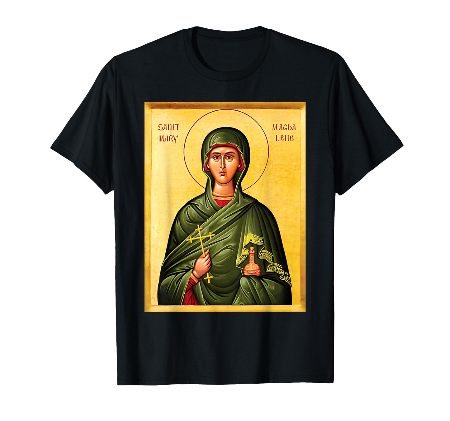 St. Mary Apostle Magdalene Eastern Orthodox Byzantine Art T-Shirt