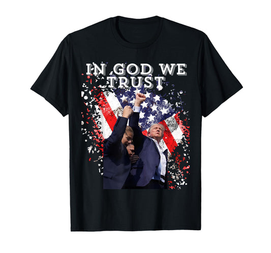 Trump Rally Shooter "In God We Trust" Trump 2024 T-Shirt