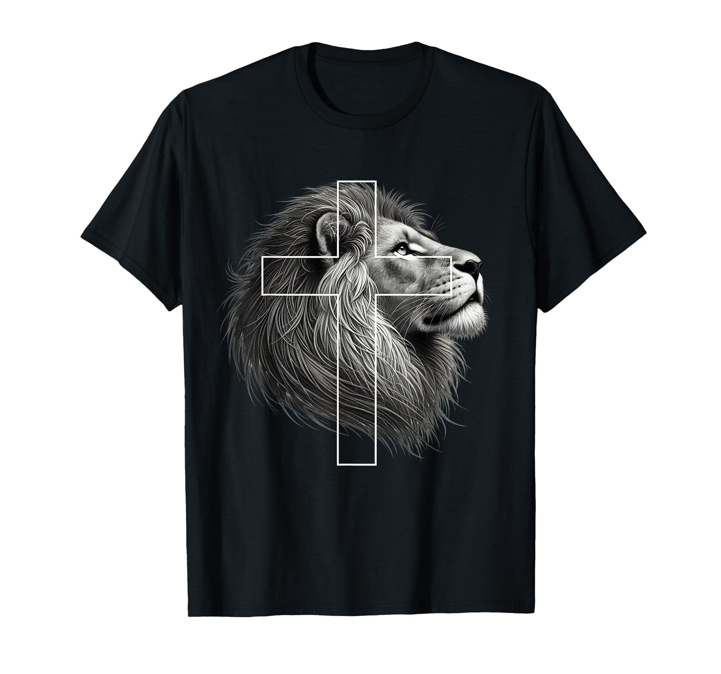 Lion of Judah Christian Cross T-Shirt