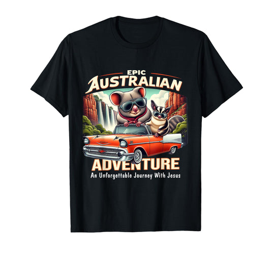 Funny Epic Australian Adventure Jesus VBS 2025 For Kids T-Shirt