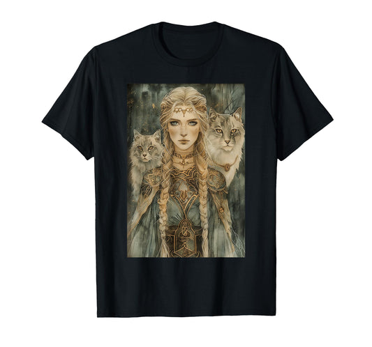 Freyja: Norse Goddess of Witchcraft, Love, and War T-Shirt