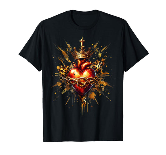 Sacred Heart of Jesus Catholic Devotion Faith T-Shirt