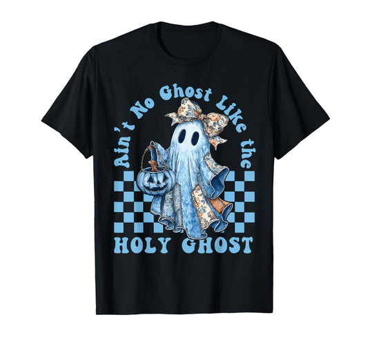 Ain’t No Ghost Like The Holy Ghost Funny Coquette Pumpkin T-Shirt