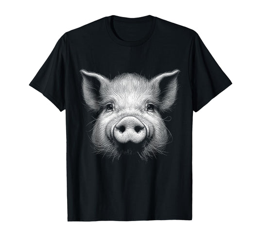 Pig Face Lover Art Design For Men And Women T-Shirt